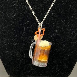 Root Beer Float Mug Pendant Necklace